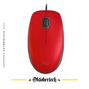 Mouse Alámbrico Óptico Logitech M110 Silent 1000 DPI Rojo