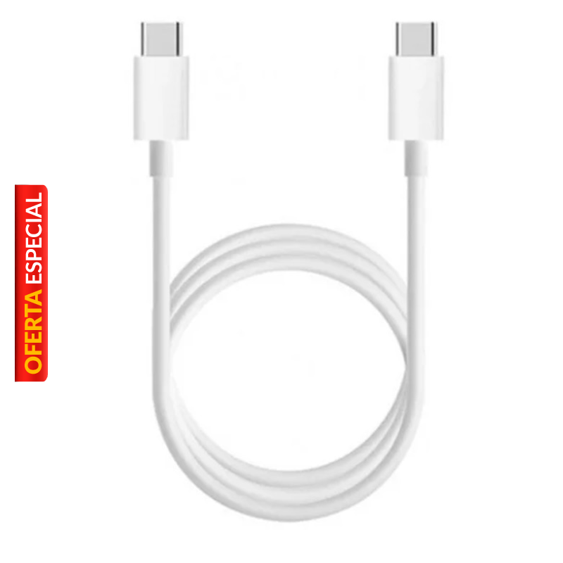 Cable USB-C a USB-C Agiler Fast Charging 1 Metro Blanco