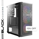 Case Gaming Antec NX290 Media Torre Vidrio Templado ATX Negro