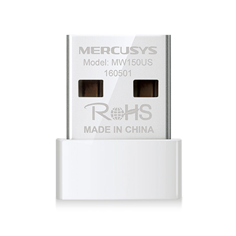 Adaptador de Red USB a Wi-Fi Mercusys N150 Nano 150mbps