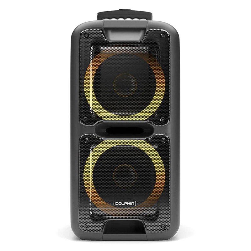 Bocina Dolphin SP-2100RBT Party Speaker Dual 10” Bluetooth 3400W Negro