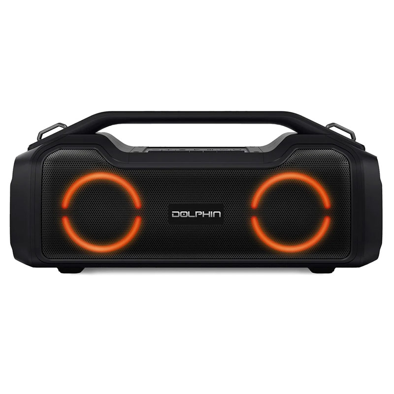 Bocina Dolphin LX-80  Portable 2.0 Dual 5" Bluetooth 40W Negro