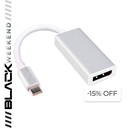 Adaptador USB-C a DisplayPort AON AO-AD-1003 Macho-Hembra Blanco