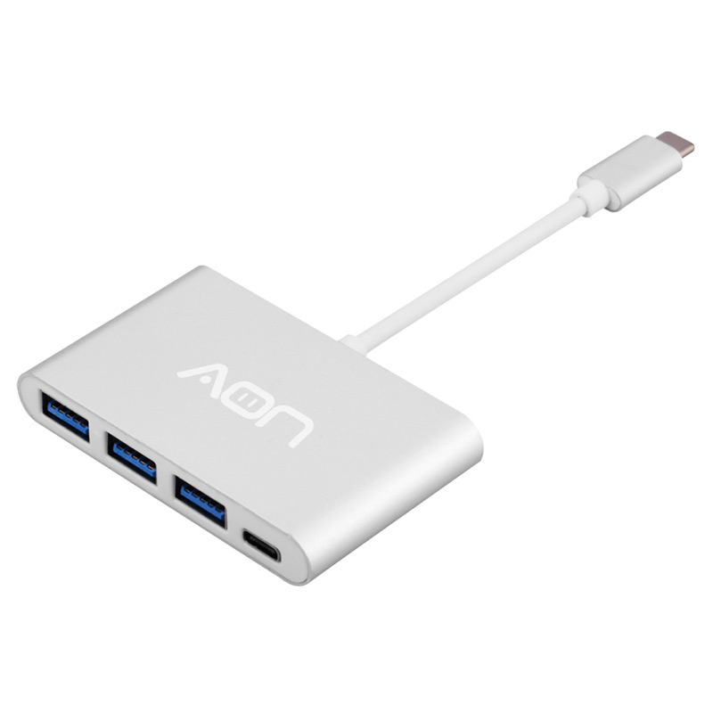 Adaptador USB-C a USB, USB-C AO-AD-1009 Macho-Hembra Plateado