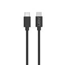 Cable USB-C a USB-C AON AO-CB-5010 2 Metros Trenzado Negro