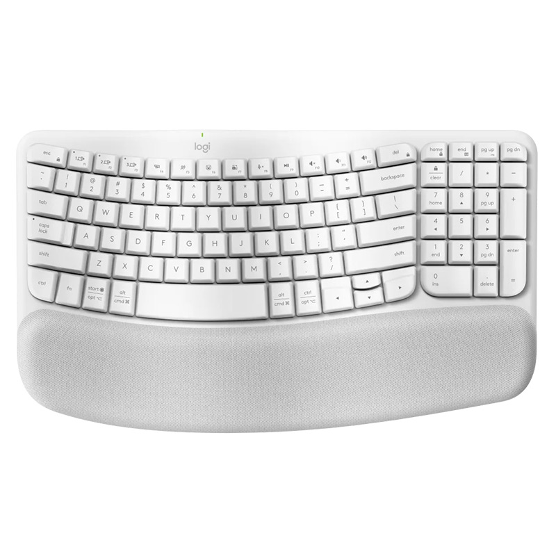 Teclado Inalámbrico Logitech Wave Keys Blanco Español