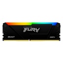 Memoria DDR4 DIMM 8GB Kingston Fury Beast RGB 3200MHz CL16