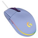 Mouse Óptico Gaming Logitech G203 LIGHTSYNC Lila 8000DPI 6 Botones