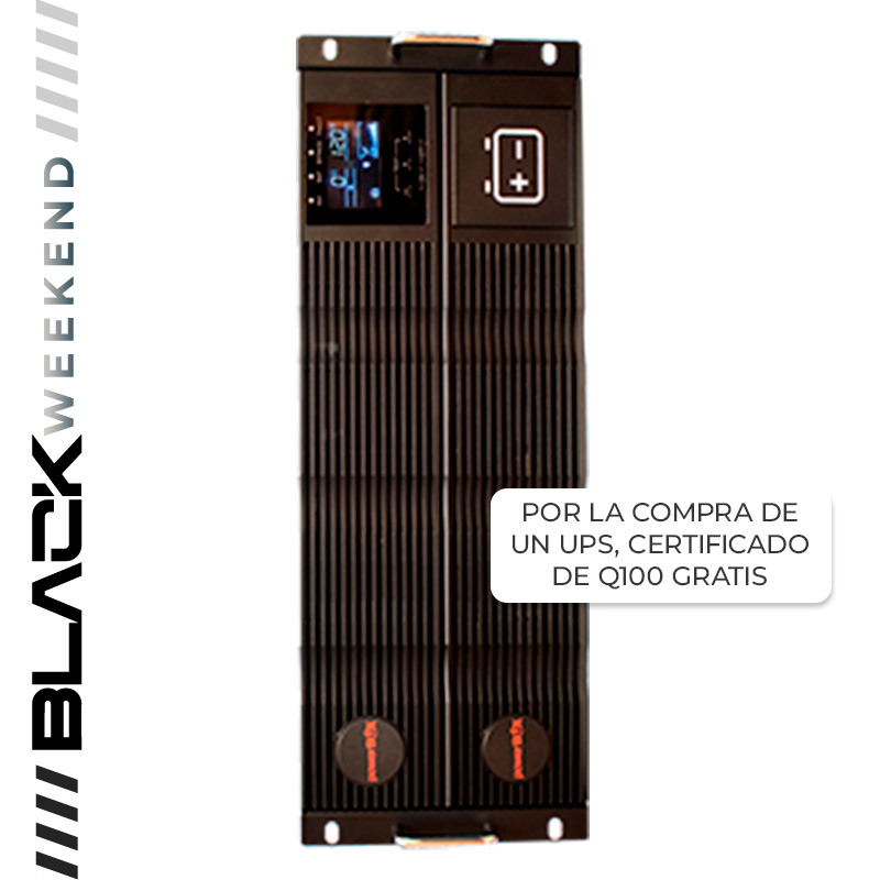 UPS PowerBox PB903RTX 100% en Línea Doble Conversión 3kVA/3kW