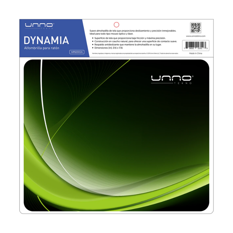 Mousepad UnnoTekno Dynamia Verde
