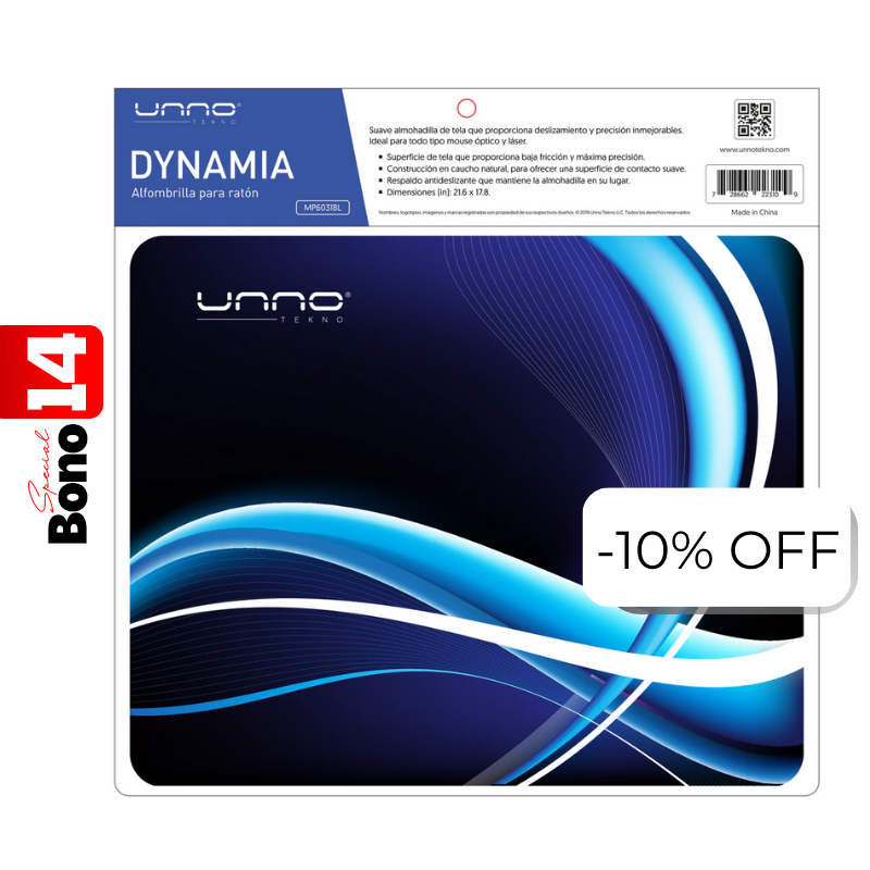 Mousepad UnnoTekno Dynamia Azul