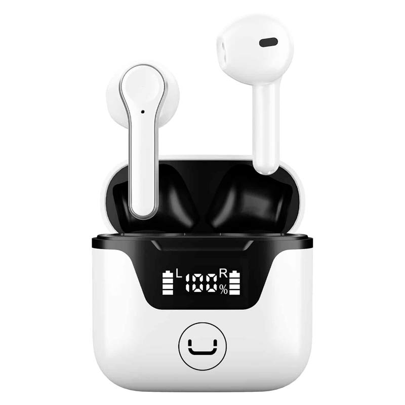 Audífonos UnnoTekno Bluetooth Earbuds Hyper TWS con Micrófono Blanco