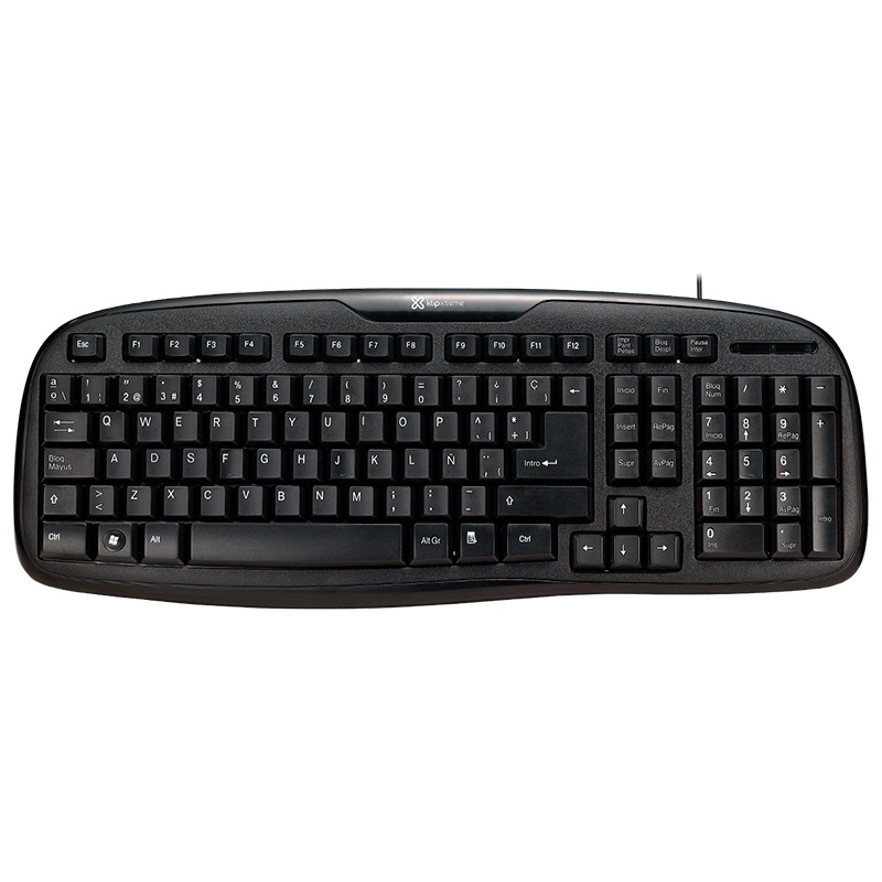 Teclado Alámbrico Klip Xtreme Stylus USB Negro Español