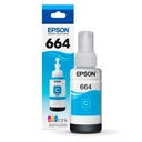 Botella de Tinta Epson T664 Cian 70ml