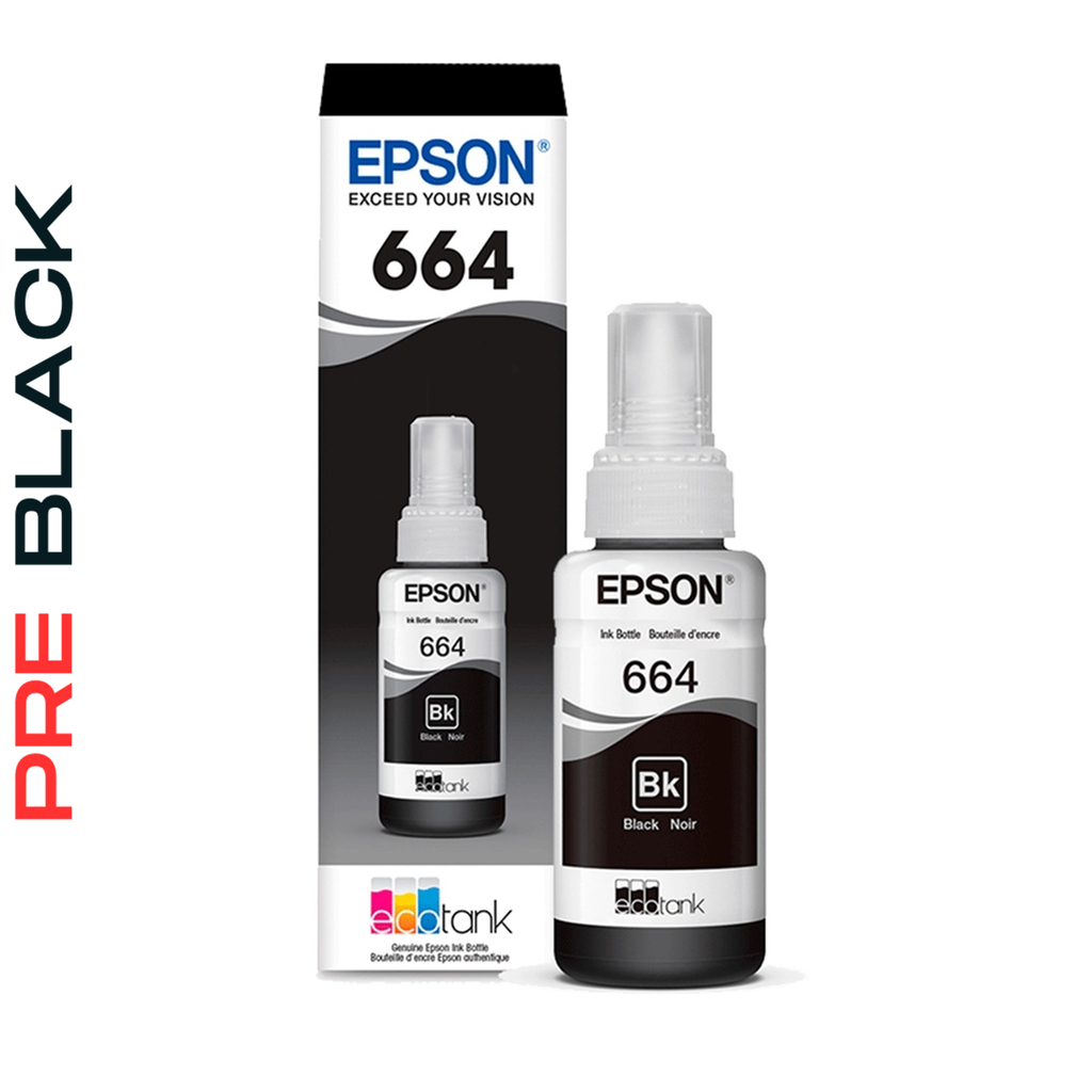 Botella de Tinta Epson T664 Negro 70ml