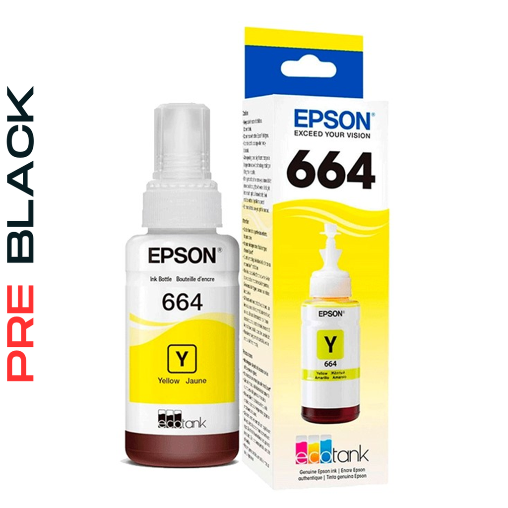 Botella de Tinta Epson T664 Amarillo 70ml