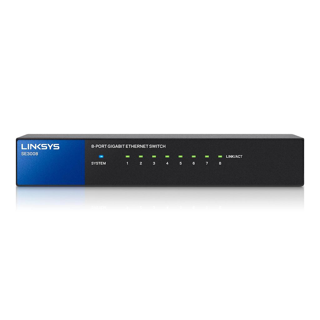 Switch Linksys SE3008, 8x 10/100/1000