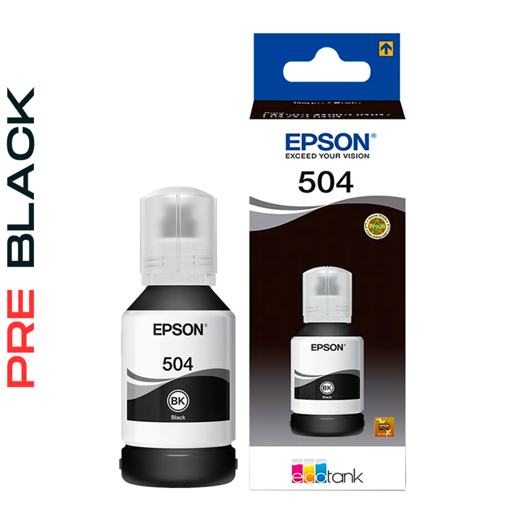 Botella de Tinta Epson T504 Negro 127ml