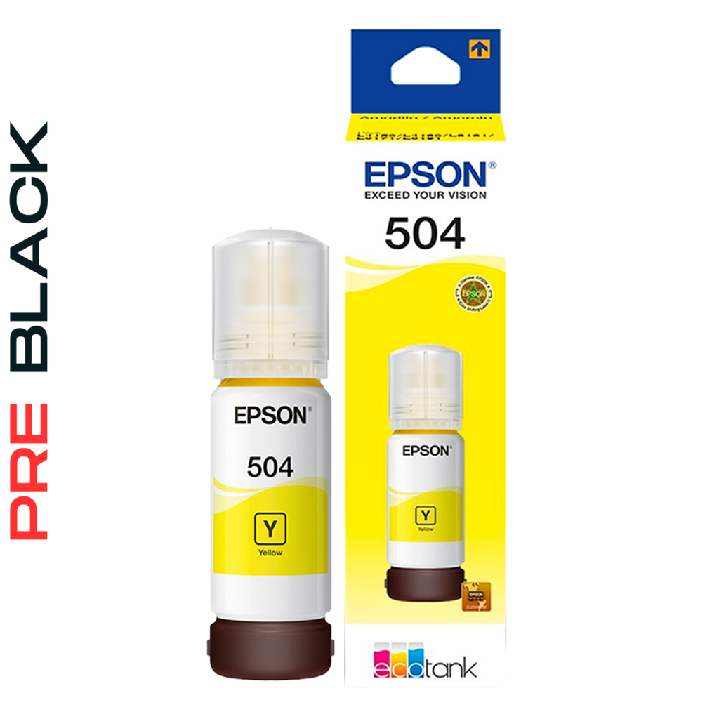 Botella de Tinta Epson T504 Amarillo 70ml