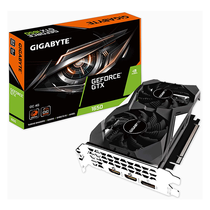 Tarjeta de Vídeo 4GB GDDR5 Gigabyte GeForce GTX 1650 OC HDMI DP PCIe 3.0