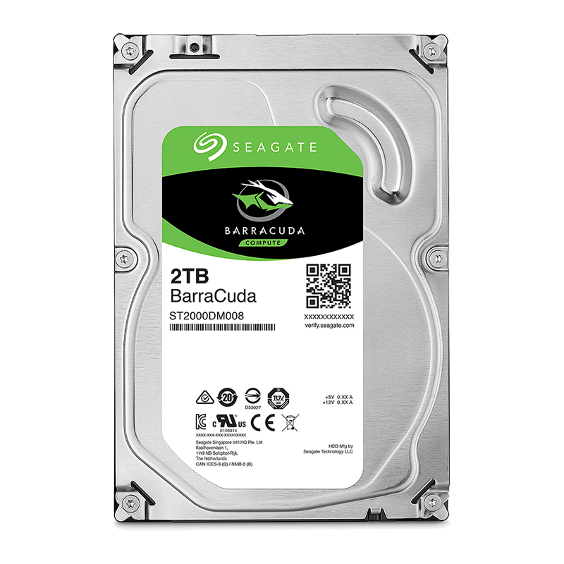 Disco Duro 3.5" 2TB Seagate BarraCuda 7200RPM