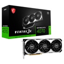 Tarjeta de Video 12GB GDDR6X MSI GeForce RTX 4070 VENTUS 3X OC HDMI DP PCI Gen 4